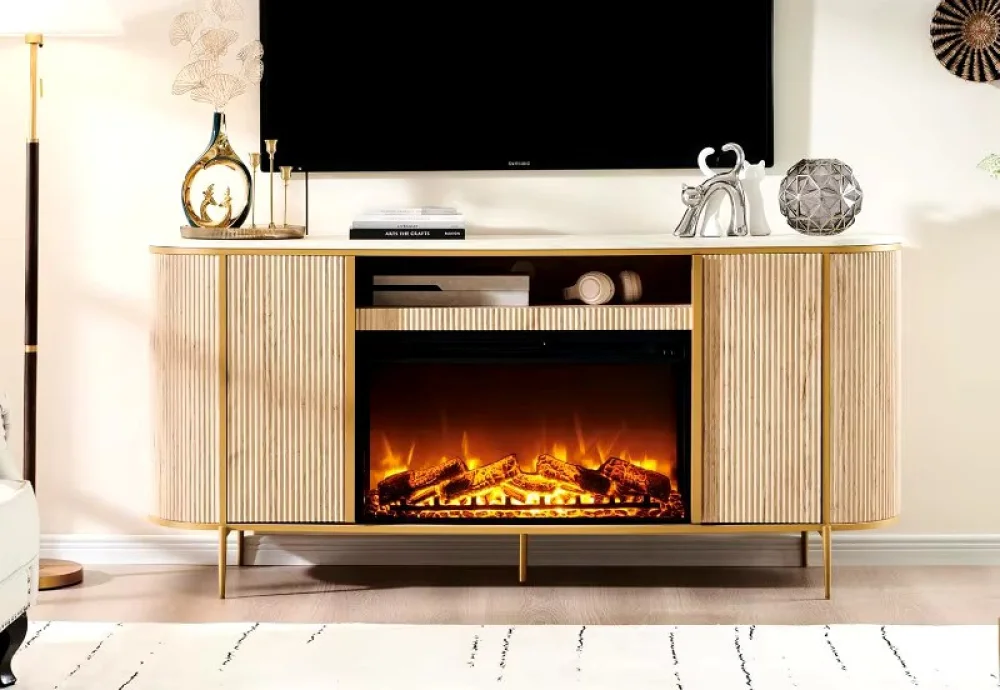 contemporary electric fireplace