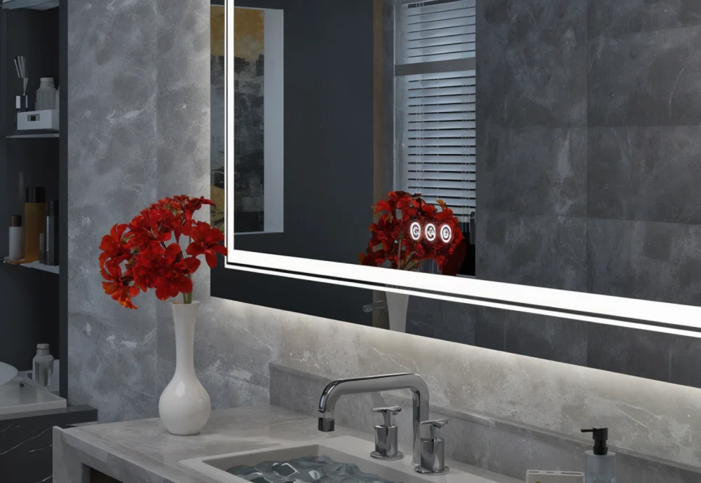 anti fog bathroom mirror