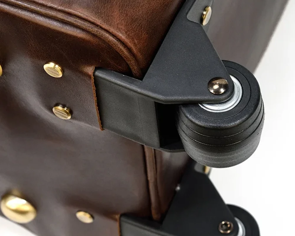 leather carry on luggage bag